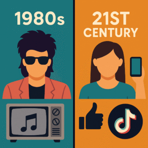 1980s vs modern culture, lifestyle differences by decade, 21st-century values vs 1980s, social change over time